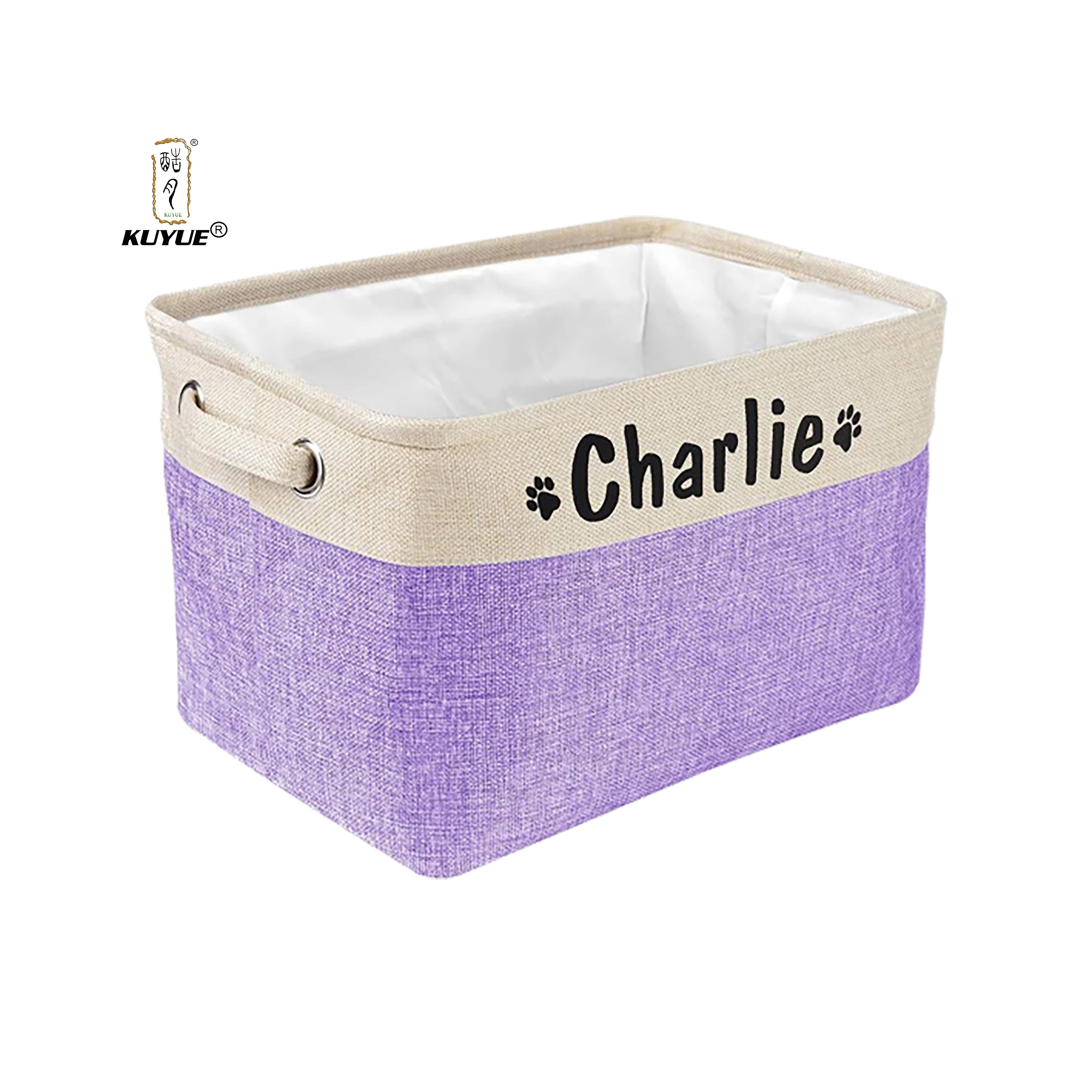 KUYUE  Foldable Storage Baskets Soft Cotton Fabric Empty Small Organizer Functional Design for Home Office Gifts