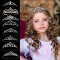 Wholesale Kids Crystal Tiara Crown Headband Princess Elegant Crown for Girls Bridal Wedding Prom Birthday Party