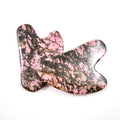 HY Buy in bulk rhodonite jasper guasha board heart guastone beauty equipment