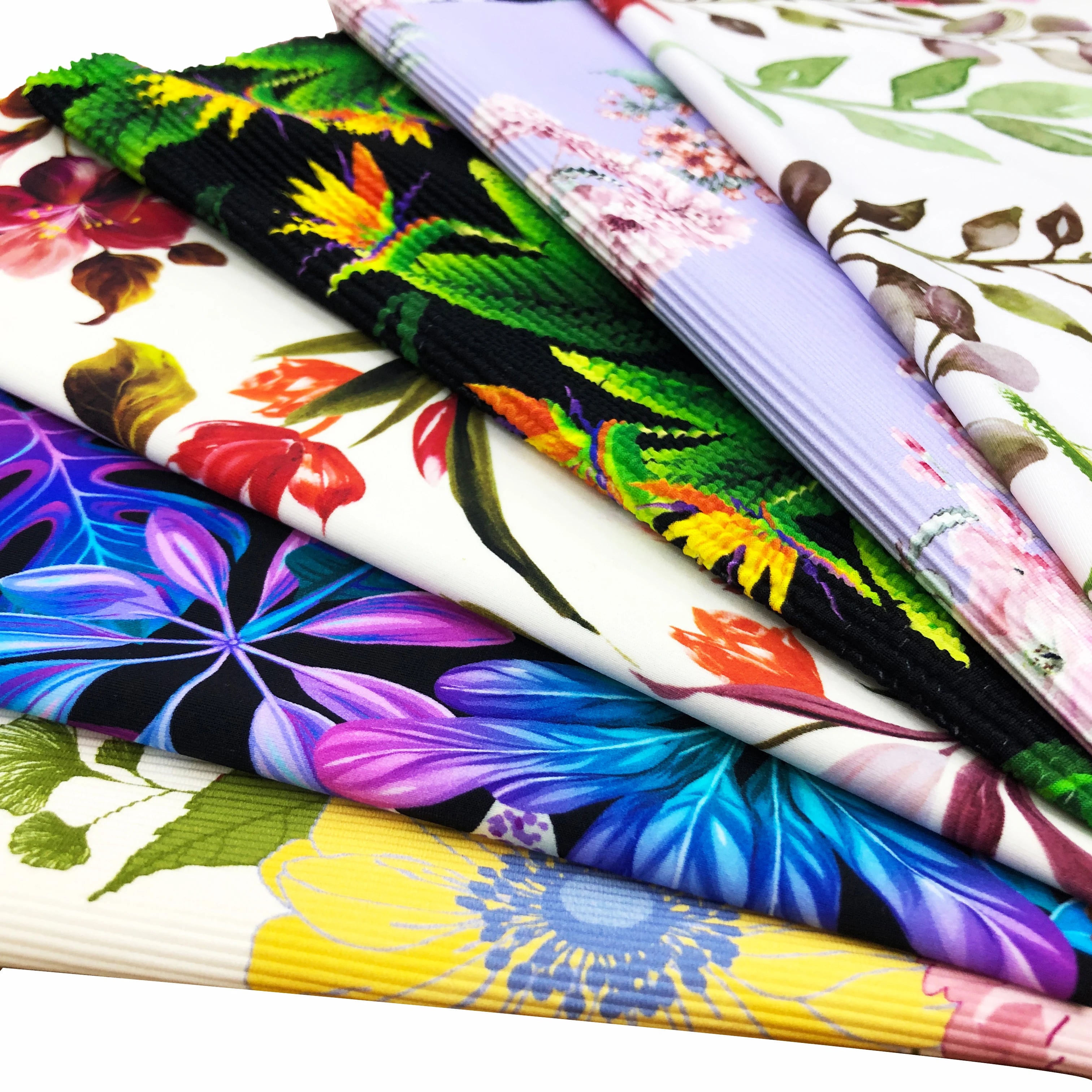 High Elastic Soft Touch Matte Digital Printed Fabric Spandex Nylon Fabric Swimwear for Swimwear and  Bikini