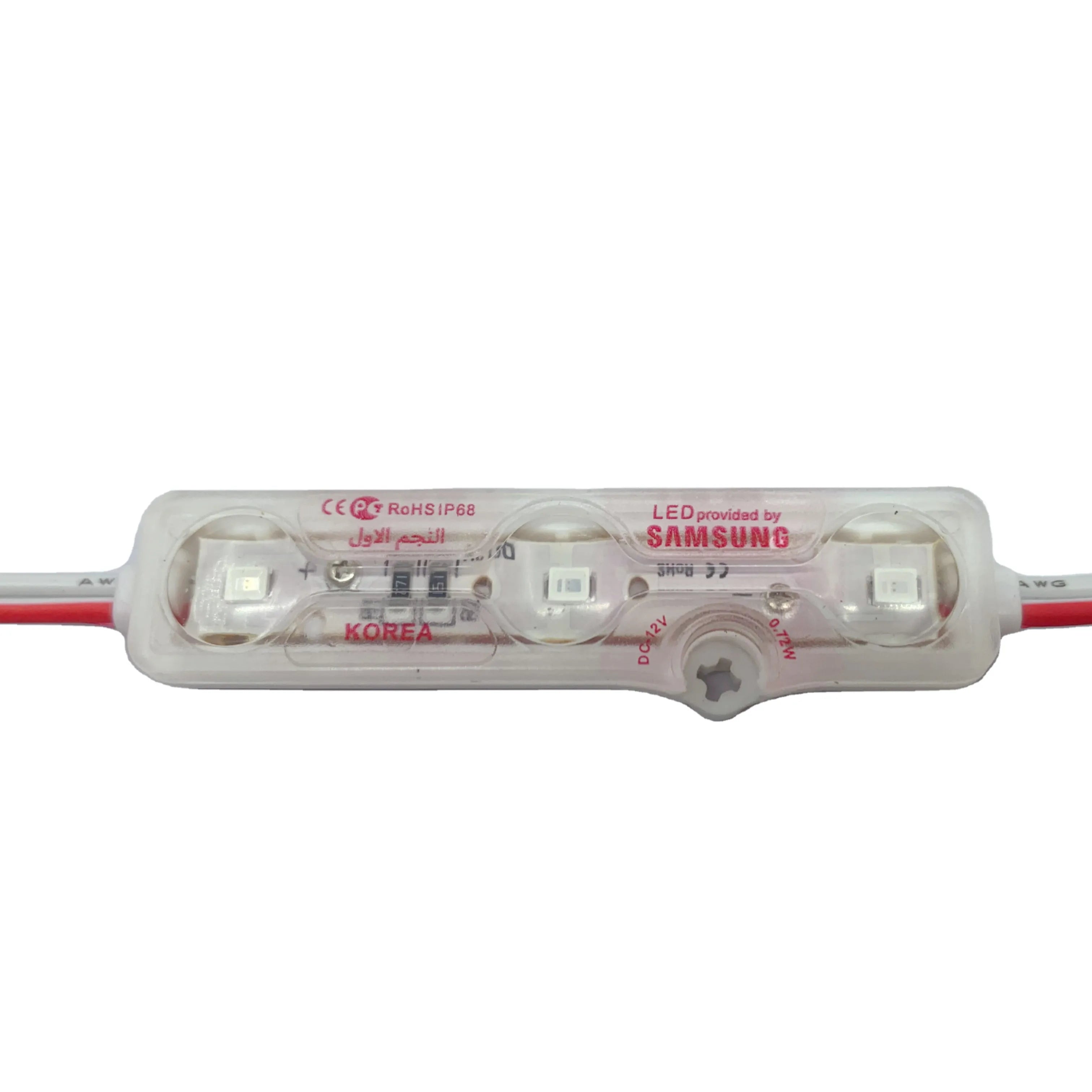2835  Ultrasonic 3 Leds  Waterproof IP67 Red  Led Module Light for Sign Letter