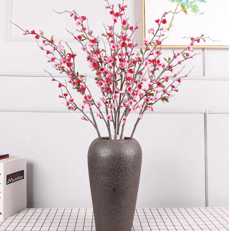 YOPIN-941 Silk Cherry Blossom Artificial Peaches Plastic Plum Blossom Flower