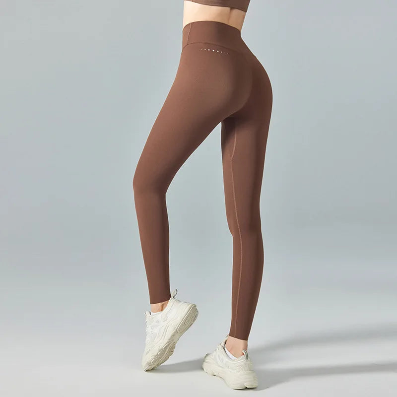 Women's High-Waisted Reflective Printed Yoga Pants Workout Leggings Tummy Control Compression for Running Yoga Solid Pattern
