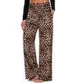 Hot Womens Comfy Formal Spring Pajama Pants Pocket Breathable Print Flat Front Super Soft Bottoms Lounge Drawstring High Waist