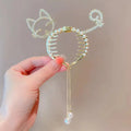 Wholesale Custom Cute Jewelry Tassels Hairpen Baby Girl Kids Claw Clips Rhinestone Crystal Hair Clips Hair Accessories for Women
