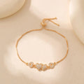Stylish Women's Adjustable Full Bracelet En Zircon Unique Heart Design Fashionable and Exquisite Luxury Rope Bracelet