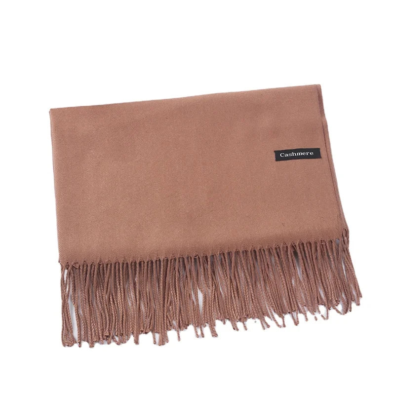 Men's European Style Business Casual Thick Cashmere Scarf Warm for 2024 Winter