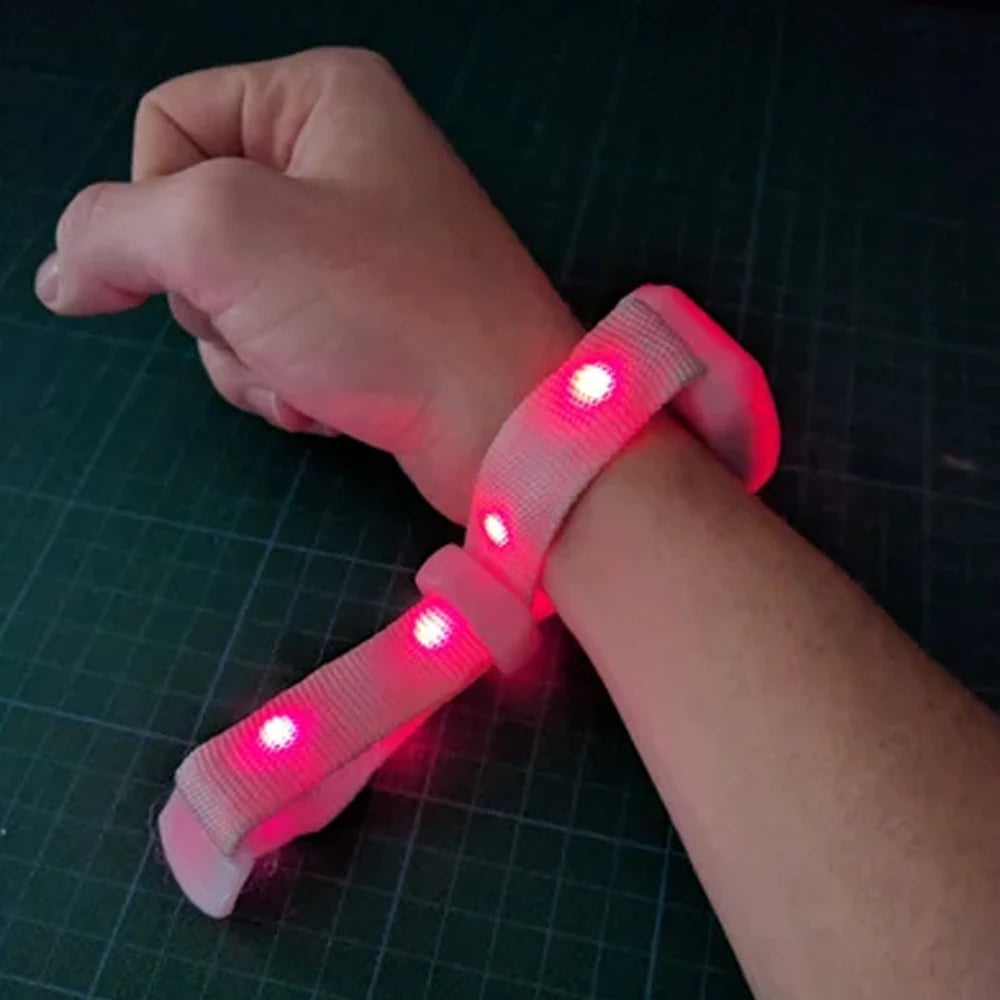 LED Bracelet DMX Radio Control Flashing Light up Bracelet Party Supplies for Light up Rave Concert Birthday Carnival Party Favor