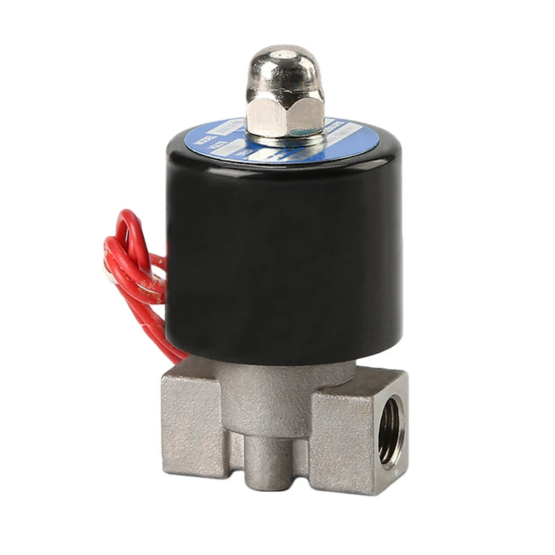 2S025-08 1/4'' Stainless Steel 304 Water Solenoid Valve for 2 Way Normally Closed Electromagnetic Valve AC 220V 110V DC24V 12V