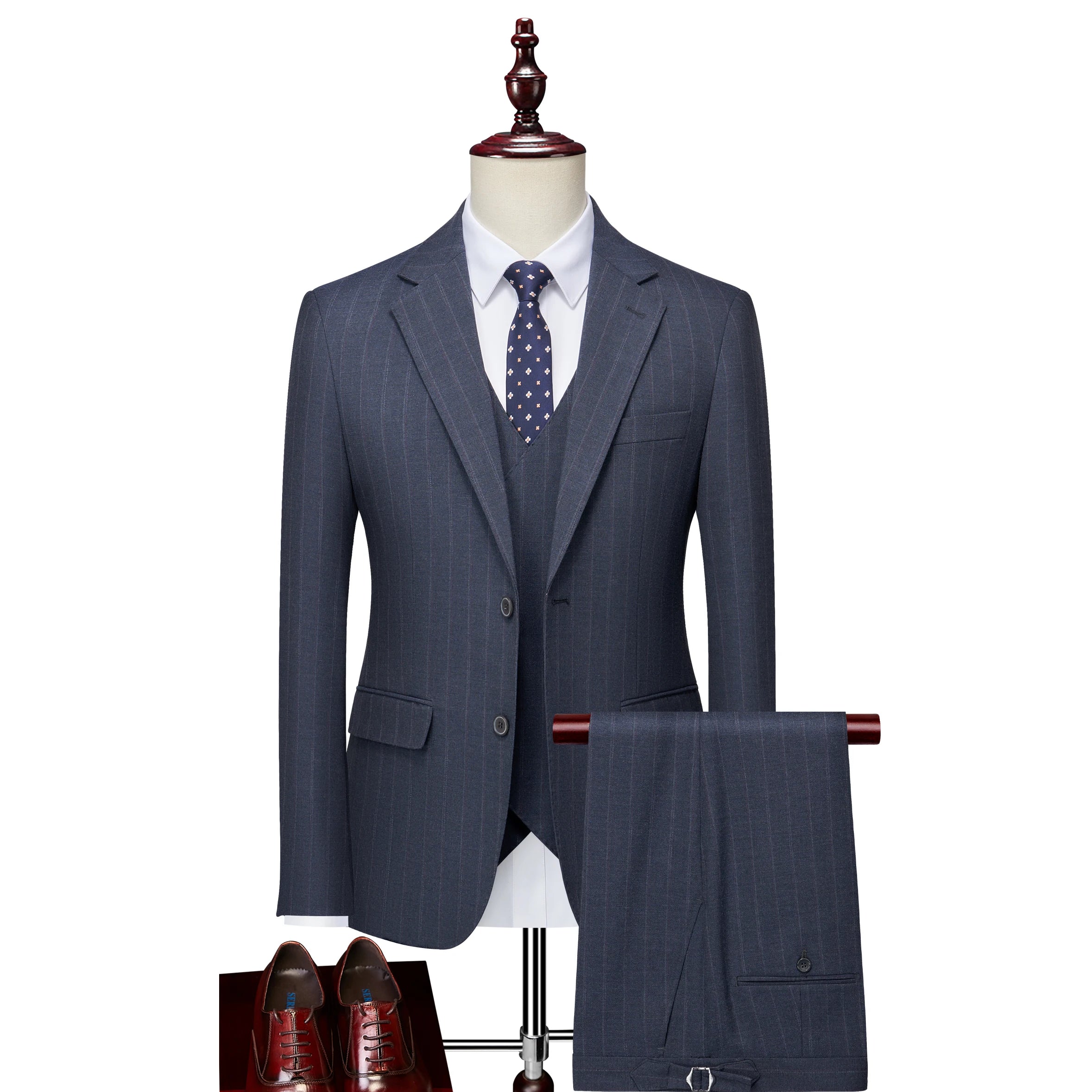 Factory Wholesale Mens Tuxedo Suit Slim Fit Mens Suit 3 Piece Set Wedding Suit for Men Formal Wear Suits for Men High Quality