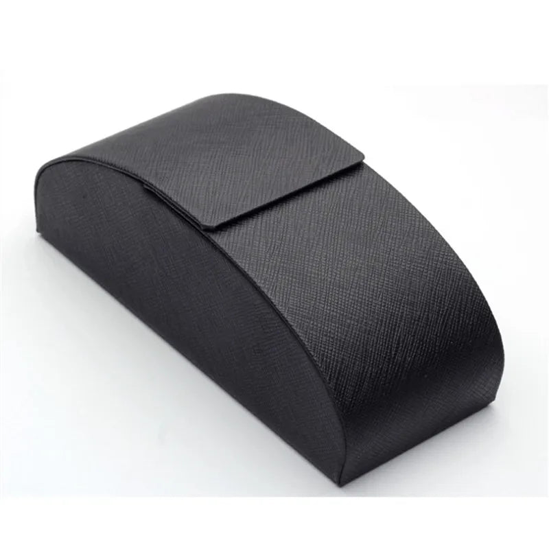 Custom Logo Reading Glasses Storage Box Hard Flip Black Glasses Box Sunglasses Eyewear Case