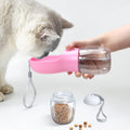 Pet Two-in-one Water Food Cup Portable Bottle for Cats and Dogs