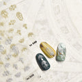 Nail Sticker Tomoni 5D Emboss Gilding & Silvering Buttterflies Letters Star Heart Nail Sticker Nail Decoration