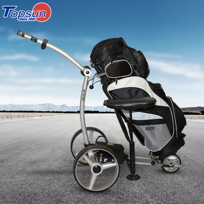 High Performance Hand Push Golf Cart Three Wheel Push Carts
