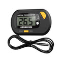 Digital Electronic Aquarium Thermometer Fish Waterproof Probe 25W Power Plastic Lightweight Oval Living Temperature Control