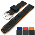 Premium Quality Quick Release Two Tones Tropic Sports Waterproof Rubber Watch Band 20mm 22mm 24mm Silicone Strap