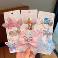 Wholesale Cute Children's Hair Clip New Fashion Shell Side Clips Sweet Bow Fishtail Hair Accessories for Girls Kids