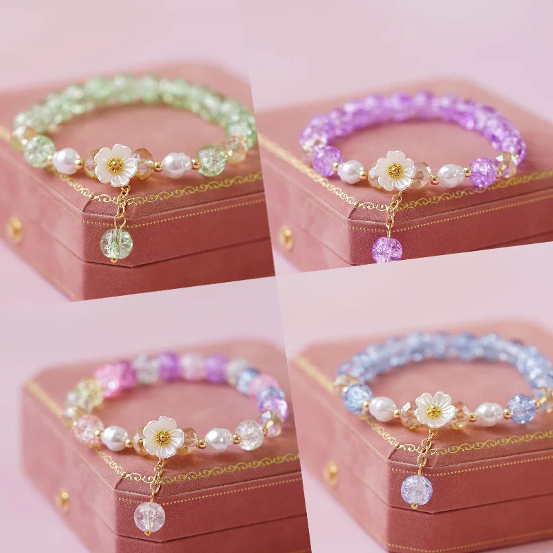 Wholesale Beaded Bracelet Fashion Jewelry Bracelet Pulseras Mujer Red Lucky Glass Beads Bracelet for Girls