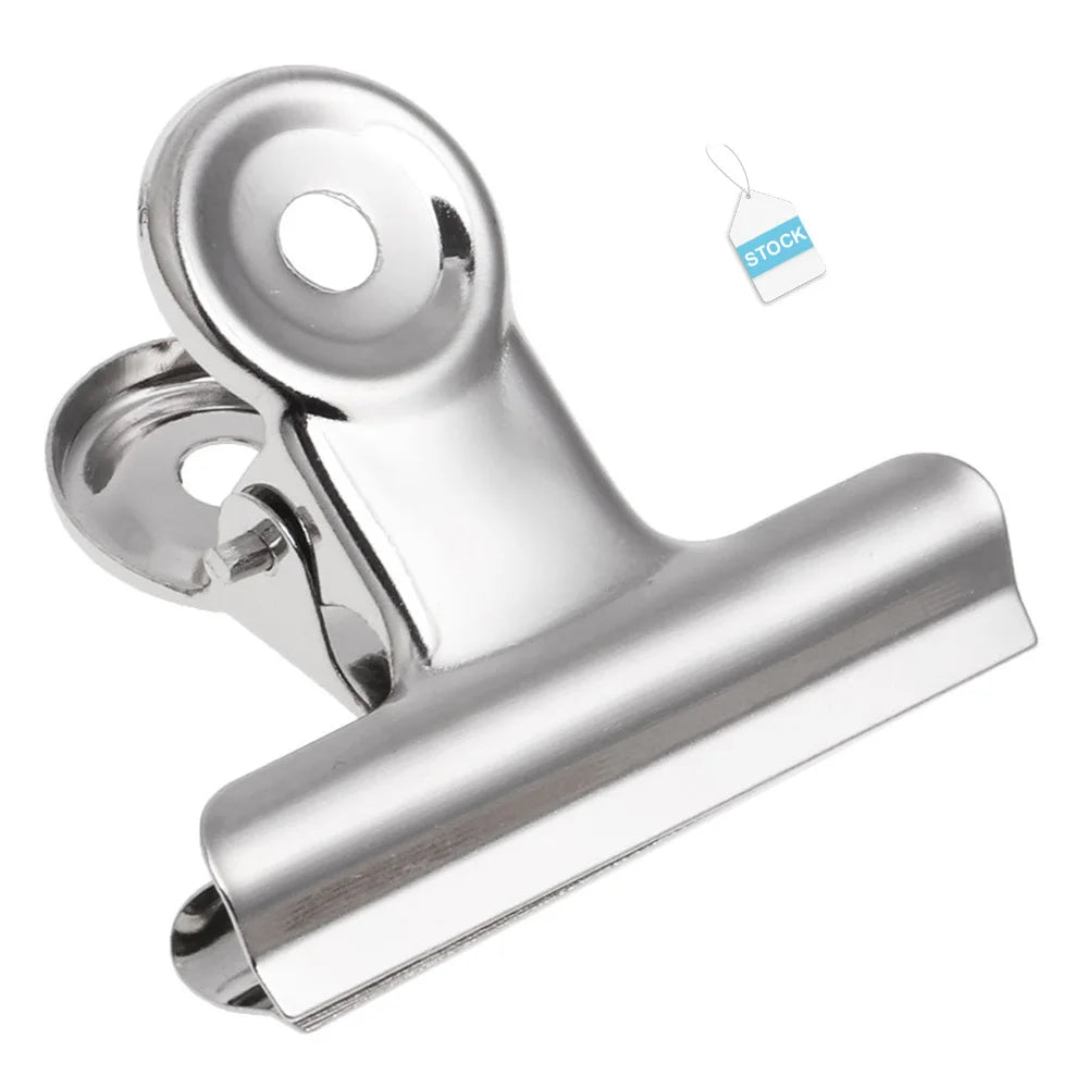 SINOART Low MOQ Bulldog Clip 75mm Large Bulldog 6 Pack 3Inch Heavy Duty Stainless Steel Clips for Artist Tool