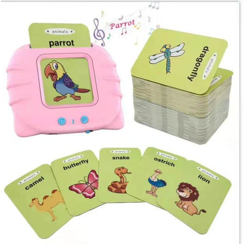 Card Inserted Early Education Machine 1-3-6 Year Old Children English Literacy Card Puzzle Enlightenment Toy for Boys and Girls