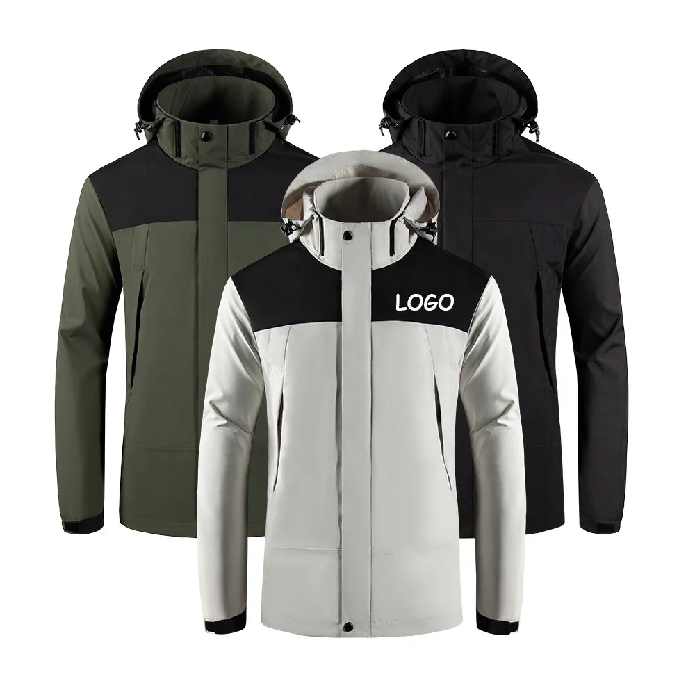 OEM ODM Men Waterproof Soft Shell Jacket Water Resistant Windbreaker Jacket Windproof Outdoor Sport Hunting Jackets