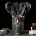 12 Pcs Silicone Cooking Tool 12Pcs Silica Gel Kitchen Utensils Set Non-Stick 12 Pieces Silicone Utensil Kitchen Utensils Sets