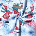 Hot Sale 95%polyester 5%spandex Christmas Design Digital Printing Bullet Fabric for Headband 230-250GSM
