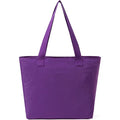 Foldable Long Shoulder Zipper Closure Dot Large Tote Bag Machine Washable Nylon Polyester Water Resistant Outdoor Shopping