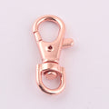 Rose Gold 1/4 Inch Metal Bag Lobster Clasp Swivel Snap Hook for Lanyard