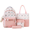 High Quality Unisex School Backpack Geometric Patterns Anti-Theft Waterproof Fashion Design Zipper Multi-Pocket Daily Use