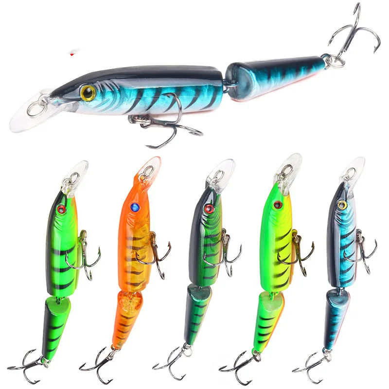 Factory Wholesale Jointed Minnow Lure 10.5cm 9g Hard Bait Fishing Lure Minnow 2 Sections Simulated Multi Jointed Lure