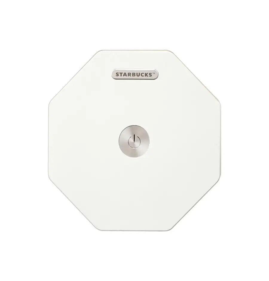Black Fold Able Rechargeable IP Event Book Table Lamp White Rotating Lamp Printed With Cherry Blossom for Star Bucks
