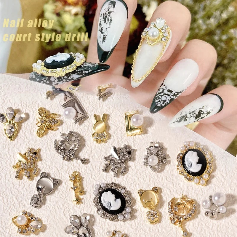 Paso Sico Japanese High Quality Shimmer Alloy Nail Art 3D Nail Charms with Multi Design