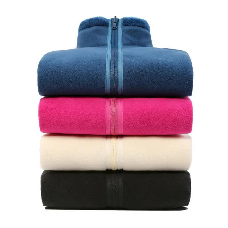 Autumn Winter Men Jacket New Outdoor Solid Color Plus Fleece Jacket Casual Fleece Double Sided Wear Thick Warm Jacket
