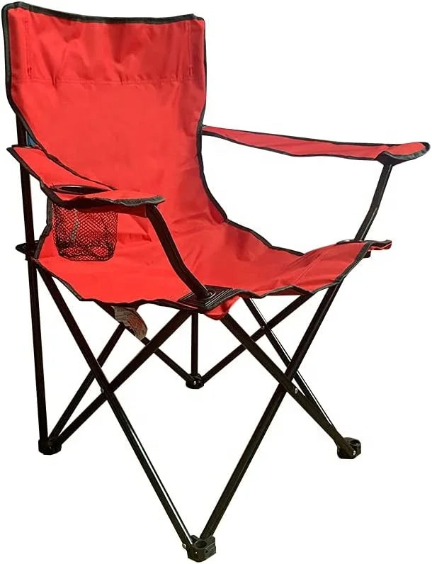 WOQI Customizable Logo 600d Camping Picnic Fish Chair Adjustable Beach Chair with Cup Holder and Armrest Cheap Hiking Chair