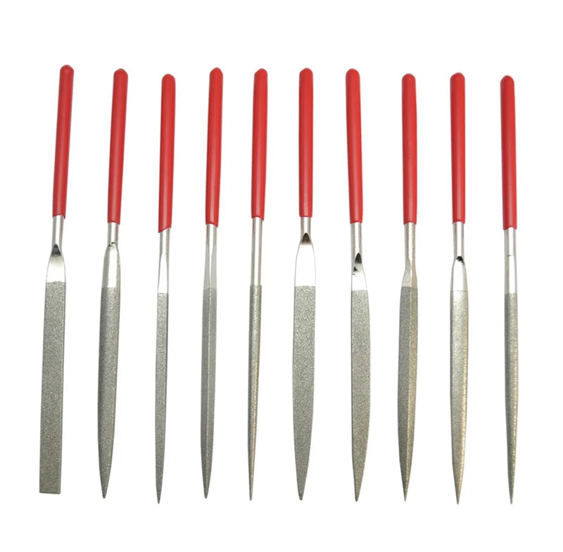 Needle Files 10 Pcs 3x140mm Diamond Needle Files Set