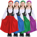 Girl Medieval Serving Wench Oktober Fest Beer Maid Bavarian Bavarian Oktoberfest Costume TRAD-006
