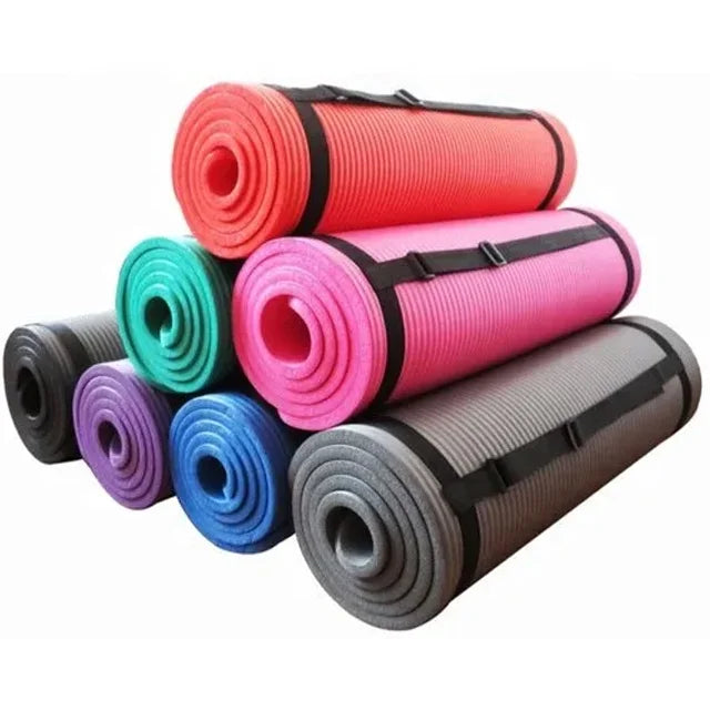 Durable NBR Yoga Mat Thicken 15mm Eco Friendly with logo Exercise Mat Fitness Mat for Home Workout