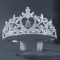 QS New Arrival 2023 Custom Diamond Jewelry Gold Crystal Kid Crown Rhinestone 15 and 16 Years Old Birthday Tiara Children