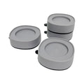 4-Pack Silicone Anti-Vibration Pads Washing Machine Rubber Base Lifters Shock Absorption Moisture-Proof Refrigerator Feet Pad