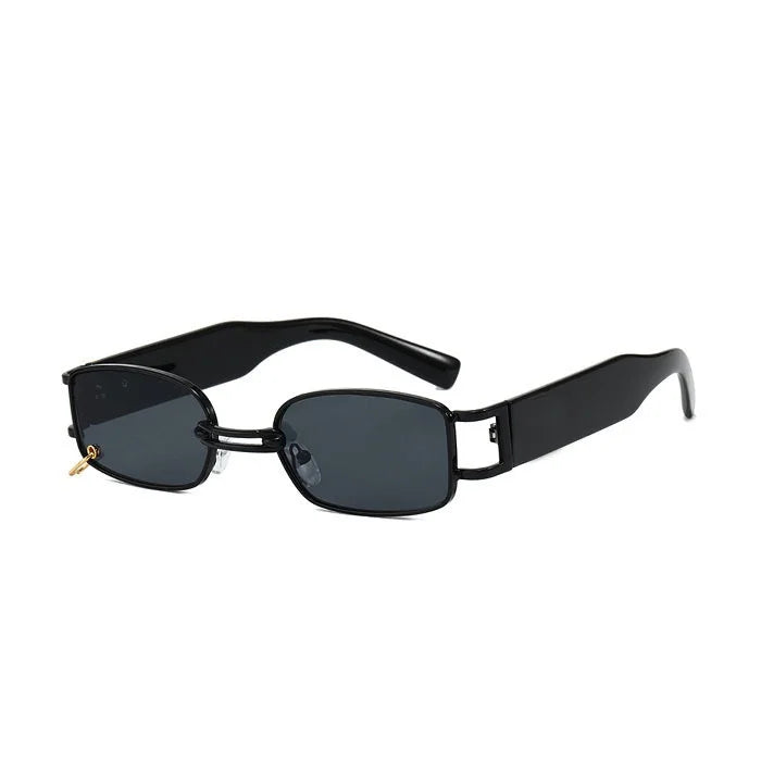 Retro Style Ins Small Square Frame Sunglasses for Women Made of Durable Metal