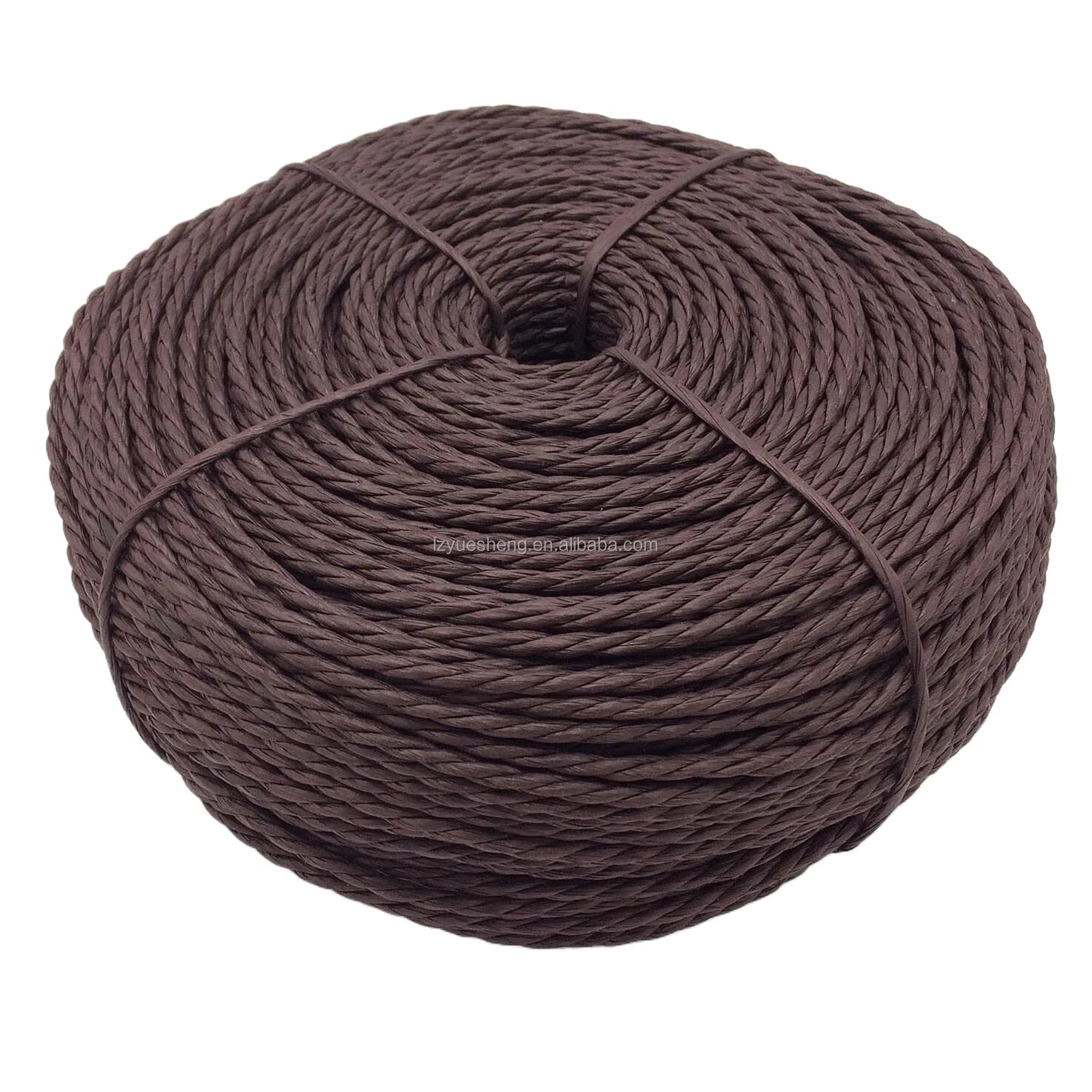 3 Strands Kraft Paper Coffee Y Braided Rope for Furniture Weaving Packaging Ropes