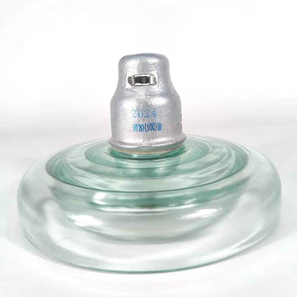 Insulators Manufacturer IEC Standard U70BS 120BP Toughened Glass Disc Insulator for High Voltage Suspension Insulator String