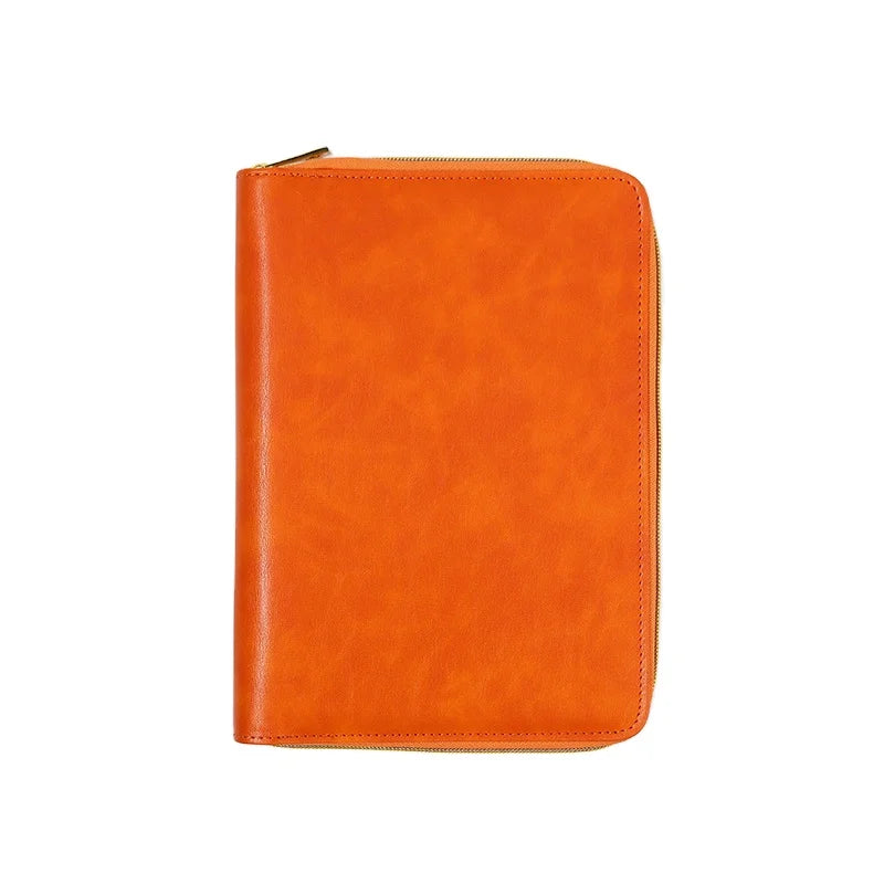 Custom Compendium PU Leather Organizer Bag Journal Planner Notebook File Document Binder Padfolio Portfolio Folder for Arkwork