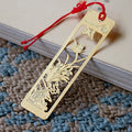 Metal Hollow Bookmark Creative Gift Exquisite Greeting Card Rose Stainless Steel Book Mark 3D Custom Bookmark Print