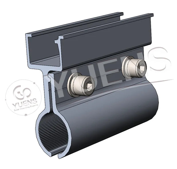 Yuens Oem Easy to Install Aluminium Roof Profile Solar Mounting Mini Rail Kit