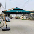 Wholesale Heavy Duty Aluminum Cantilever Offset Side Pole Trade Show Tents Fancy Garden Pagoda Design Outdoor Patio Umbrella