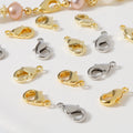 10mm Lobster Clasp 901 Lead & Nickel Free 18k Plated Gold Lobster Clasp for Necklace Making Jewelry Clasp