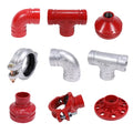 Leyon FM UL Fire Fighting Fire Protection System DI Grooved Fitting Grooved Tee Elbow Rigid Flexible Coupling Mechanical Tee