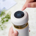 LED Thermal Stainless Steel 500ml Office Cup Custom Logo Smart Vacuum Flask Thermos with Tea Infuser Portable Eco-Friendly